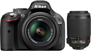 Nikon D5200 DSLR Camera (Body with AF-S 18 - 55 mm VR II + AF-S 55 - 200 mm ED VR II Kit Lens)