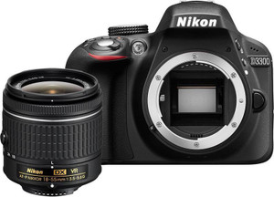 Nikon D3300 DSLR Camera (Body with AF-P 18-55 mm F/3.5-5.6G VR + AF-S 55-200 mm F/4-5.6G ED VR II)