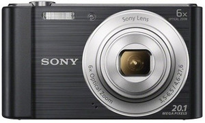 sony cybershot dsc-w810/bc in5(20.1 mp, 6 optical zoom, 12x digital zoom, black)