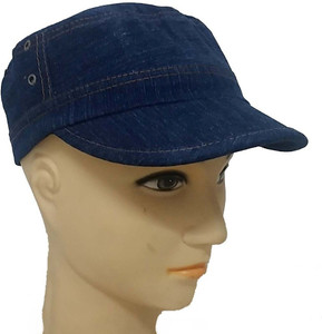 Babji Solid Dark Blue Snapback Cap