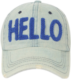 ILU caps, Denim, Hello, men, women, girls, boys, Baseball, caps, Hip Hop Caps, sports cap, woolen caps, Snapback, skull cap, cricket caps, flat caps, hiphop, Mesh, sports wear, light denim, blue, Trucker, Hats, caps Cap