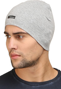 FabSeasons Solid Skull Cap Cap