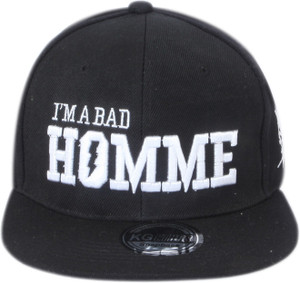 ILU caps Black cotton, I am a Bad Homme, Baseball, caps, Hip Hop Caps, sports cap, woolen caps, men, women, girls, boys, Snapback, skull cap, cricket caps, flat caps, hiphop, Mesh, sports wear, Trucker, Hats caps Cap