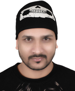Tiekart Self Design Skull Cap