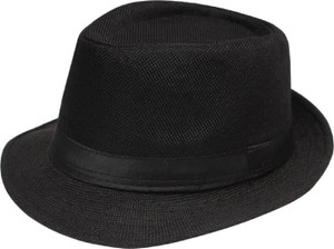 FAS Black Fedora Hat Cap