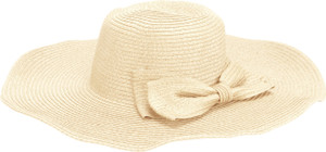FabSeasons Solid Long Brim Beach Hat Cap