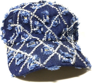 Creative India Exports Criss Cross Design Six Panel Sequins Cap