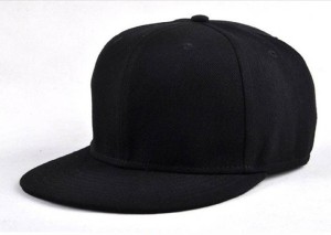 FAS Solid Black Snapback and Hiphop Cap