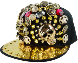 Vaishnavi Self Design Skull Ribit Cap