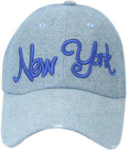 ILU NY Denim Caps, blue, white cap/, Baseball Cap/, hip hop Cap, Snapback Caps, cotton cap, men women, girls boys, trucker hat dad caps, Skull, Running, Walking, Sports, Athletic Cricket, Basketball, Workout, Cycling, Bike, Stylish, Fashion, Flex Fit Free Size, Unisex Caps Cap