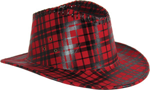 FabSeasons Checkered Cowboy Hat Cap