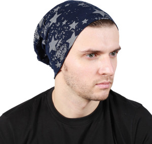 Noise Fault in our stars Beanie-Blue Printed Skull Cap