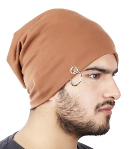 Noise Walnut Brown Solid Skull Cap
