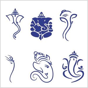 Ganesh sticker for car cheap