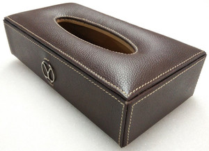 leather tissue box