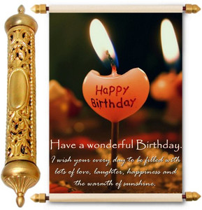 Lolprint Gold Birthday Gift Scroll Greeting Card Multicolor Pack