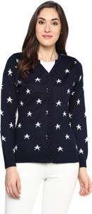 Miss Forever Women's Button Polka Print Cardigan