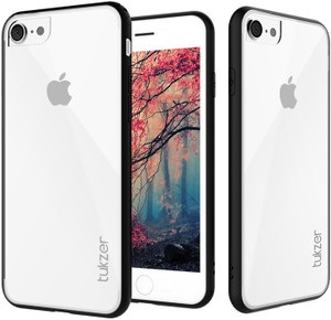 Tukzer Bumper Case for iPhone 7 Slim Bumper Case with Crystal Clear Transparent Hard Back Cover