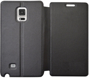 COVERNEW Flip Cover for Samsung Galaxy Note Edge ( Black )