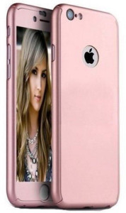 Your Deal Front & Back Case for Phone 6/6s Luxury 360 Degree FullPak Body Protection Cover Show Logo Case For iPhone 6/6s W/ Tempered Glass