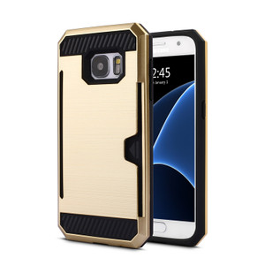 Bracevor Grip Back Cover For Samsung Galaxy S6 Edge Golden Best