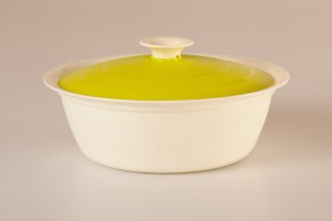 Cutting Edge Daffodil Serving Dish Vanilla Casserole, 1800 ml, Pack of, 1 Green Casserole Set