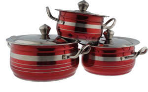 Magic's Max Colorful 3 Pcs.Dish Set Pack of 3 Casserole Set