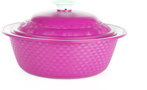 Cutting Edge Royal Carnation Casserole 1pc set 1800ml Pink Microwave safe Bpa Free Casserole Set