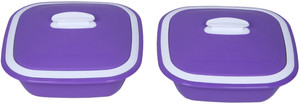 Cutting Edge Solitaire Casserole,Set of 2, 1250 ml, Purple Pack of 2 Casserole Set