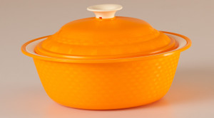 Cutting Edge Carnation Royal Casserole Orange 1 pc set 1800ml Casserole Set