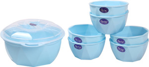 Rich Craft Good Time Pudding Set 8 Pcs ( SKY Blue) Microfibre Bowl Set