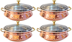 Indian Craft Villa ICV-C-6-171 Pack of 4 Casserole Set