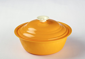 Cuttingedge Daffodil Serving Dish Royal Candy Orange 1800 ml Casserole (Orange, Pack of 1) Casserole Set