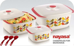 Nayasa Delish Pack of 3 Casserole Set