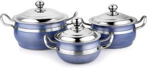 Mahavir Pack of 3 Casserole Set