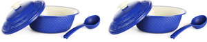 Cutting Edge 1.8 L Casserole Set (Blue, Pack of 4) Pack of 4 Casserole Set