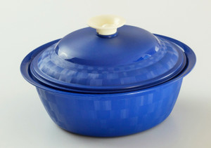 Cuttingedge Daffodil Serving Dish Royal 1800 ml Casserole (Blue, Pack of 1) Casserole Set