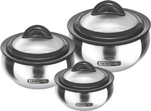 Milton Pack of 3 Casserole Set