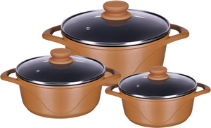 Alda die cast Pack of 3 Casserole Set