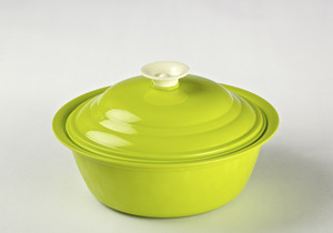 Cuttingedge Daffodil Serving Dish Royal 1800 ml Casserole (Green, Pack of 1) Casserole Set