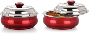 Nano Nine Belly Stainless Steel Insulated Pack of 2 Casserole Set
