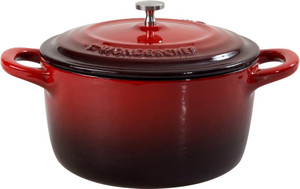 Wonderchef Ferro 20cm Casserole with Lid-Red Pack of 2 Casserole