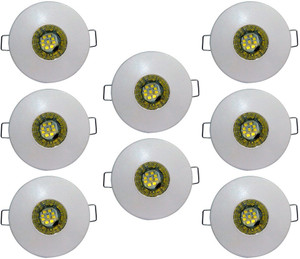 Bene 3w Round Ceiling Light , Color of LED Blue (Pack of 8 Pcs) Recessed Ceiling Lamp