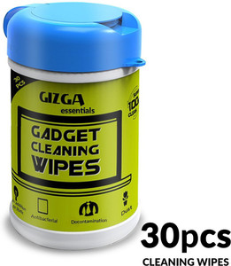Gizga essentials Professional Cleaning Wipes - Non Toxic, Ammonia Free, Camera, DSLR, Filters, Lenses, Binoculars, LCD and other sensitive Electronics, Eyeglasses & Sunglasses (30 Pcs) for Computers