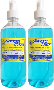 Cleanmax CLEANING SOLUTION 500ml - Pack of 2 - (LUXURY GOLD FRAGRANCE) for Mobiles, Laptops, Computers, Gaming