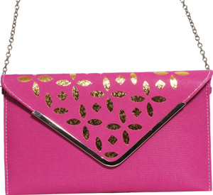Veins Women Casual Pink Clutch