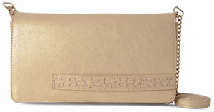 baggit golden clutch