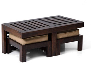 Smart Choice Furniture Rosewood (Sheesham)_JICT08_Matte finish Solid Wood Coffee Table