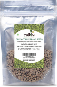 Velicia Natural Decaffeinated Green Coffee Beans Seeds For Weight Loss Filter Coffee 250 g