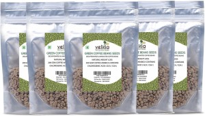 Velicia Natural Decaffeinated Green Coffee Beans Seeds For Weight Loss Pack of 5 Filter Coffee 1250 g